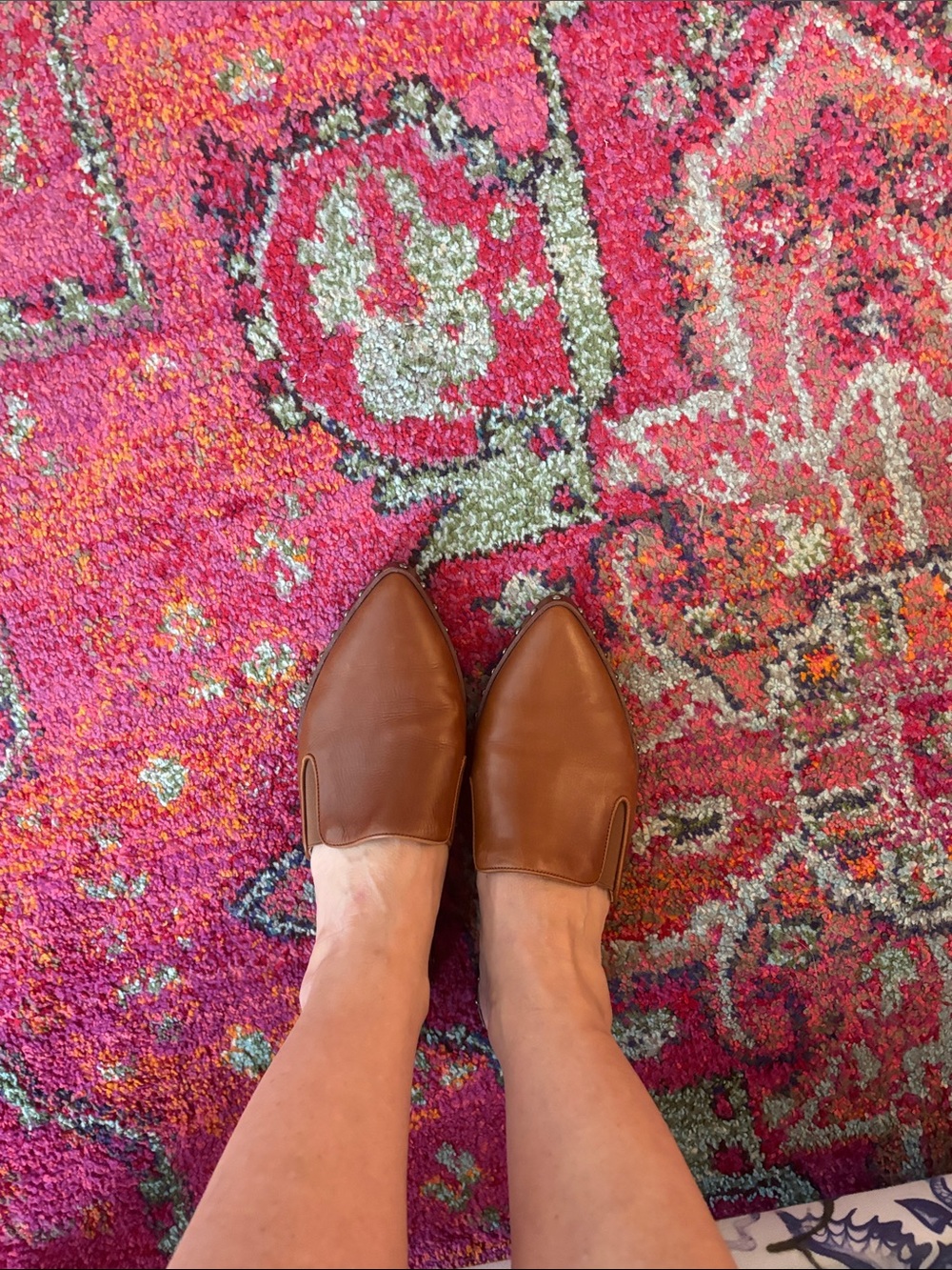Jenni Kayne Pointed Slip-On Loafers in Tan